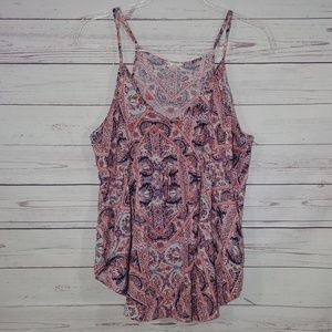 Lucky Brand Spaghetti Strap Tank Top sz L